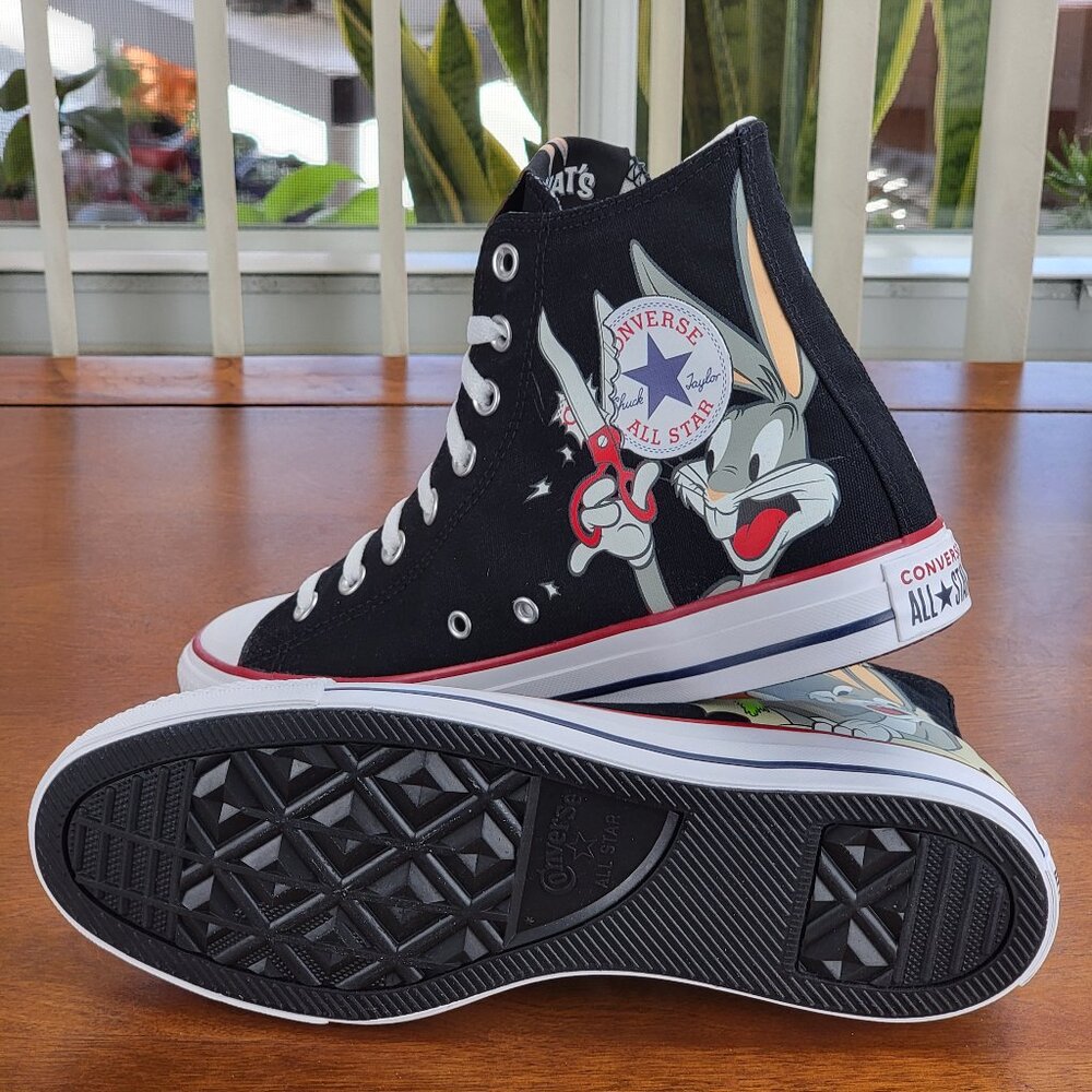 Converse x Bugs Bunny 80Years CTAS HI 169225F Size Men's 9.5 / Women's 11.5 NWB - Picture 7 of 15